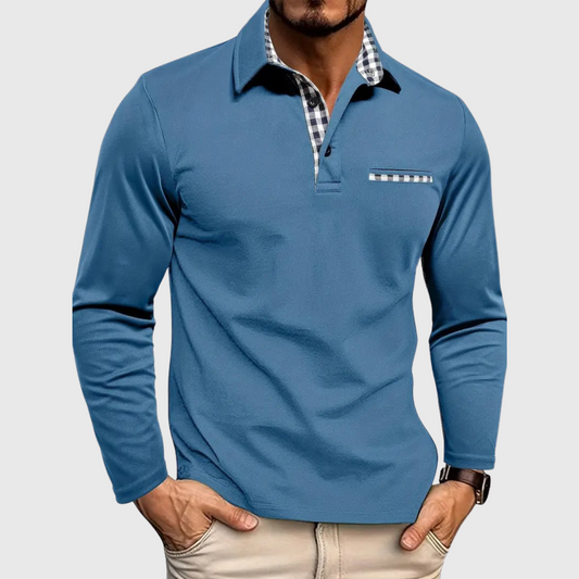 Brandonâ„¢ | Slim-Fit Long Sleeve Polo Shirt