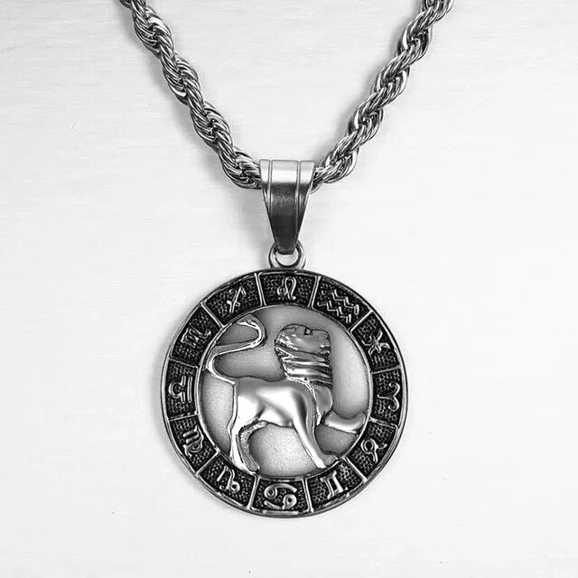 Zodiac Sign Necklace in Silver