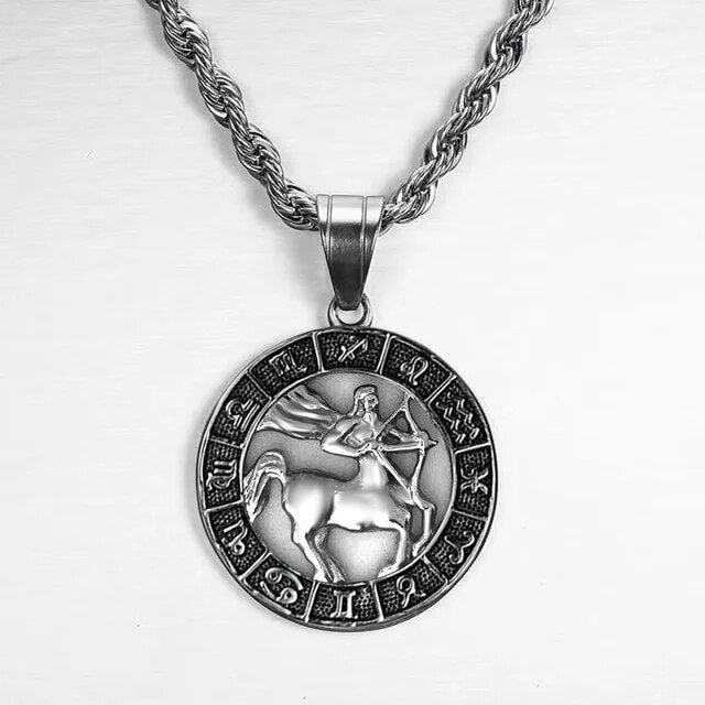 Zodiac Sign Necklace in Silver