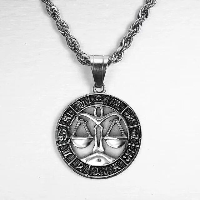 Zodiac Sign Necklace in Silver