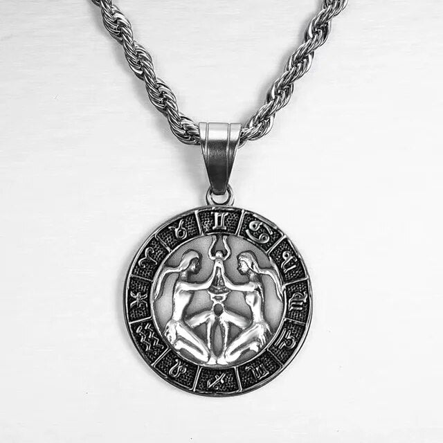 Zodiac Sign Necklace in Silver