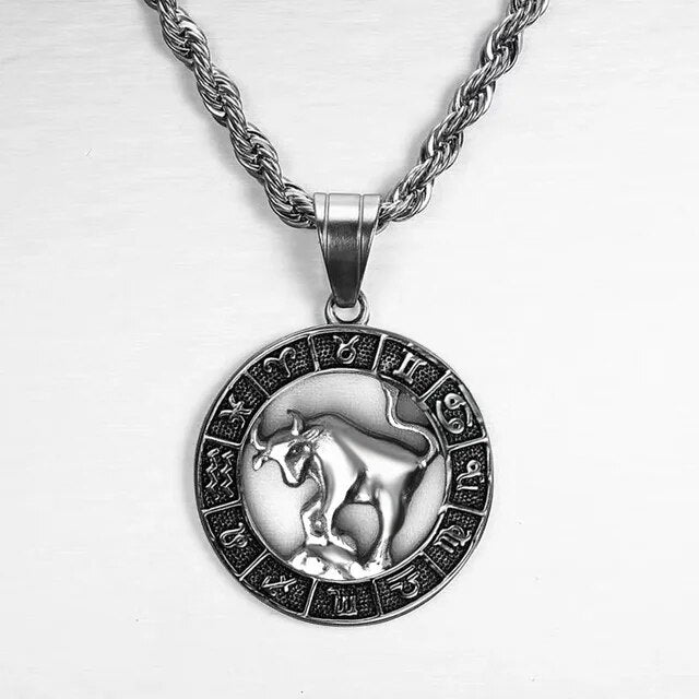 Zodiac Sign Necklace in Silver