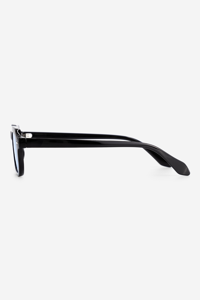 Sirocco Sunglasses - Black with Gradient Green Lenses