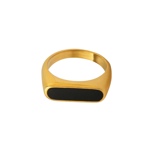 Obsidian Stone Ring