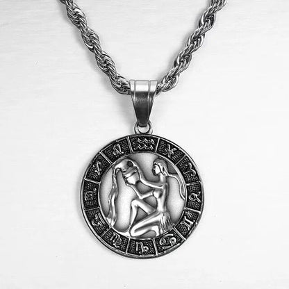 Zodiac Sign Necklace in Silver