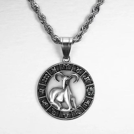 Zodiac Sign Necklace in Silver