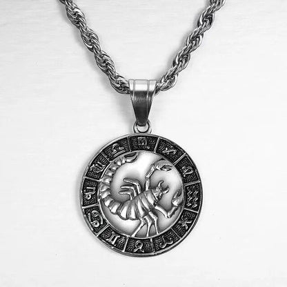 Zodiac Sign Necklace in Silver
