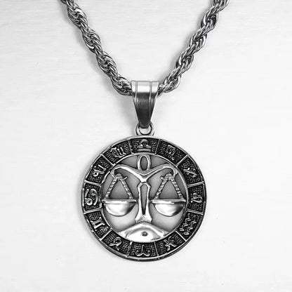 Zodiac Sign Necklace in Silver