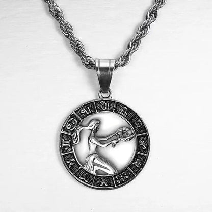 Zodiac Sign Necklace in Silver