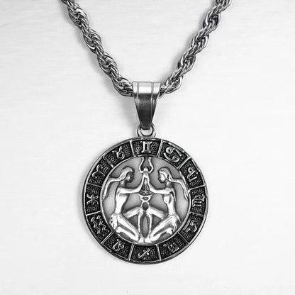 Zodiac Sign Necklace in Silver